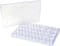 Everything Mary Large Plastic Bead Storage Box with 24 Jars